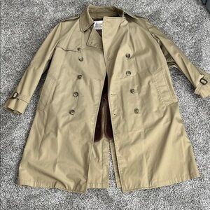 London Fog Beige Double-Breasted Trench Coat